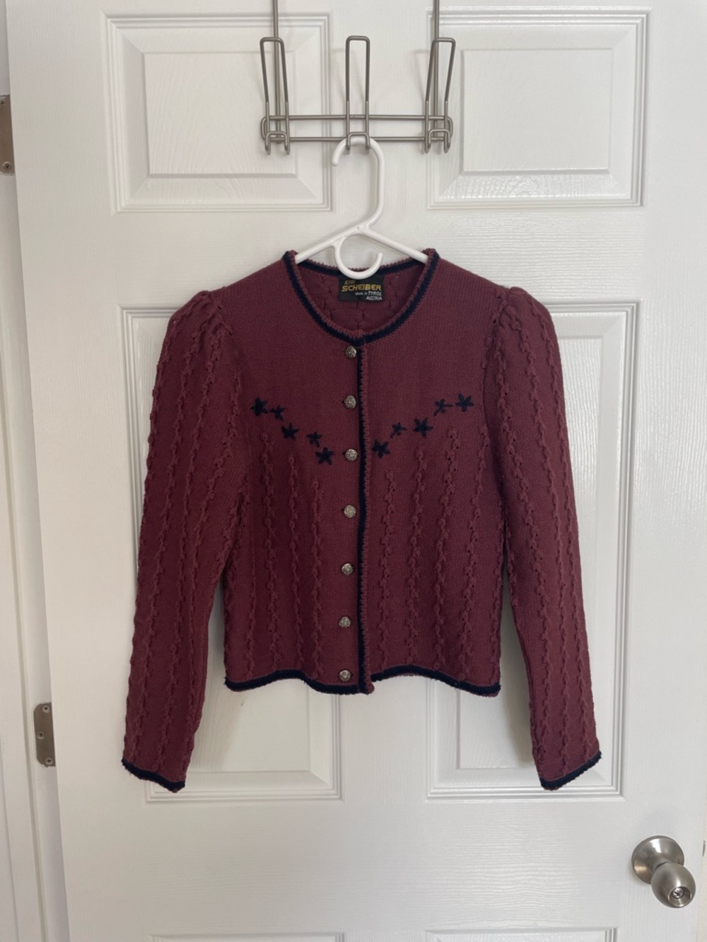 Austrian Folk Wool Cardigan